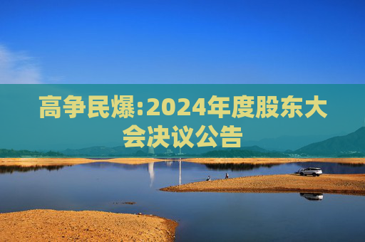 高争民爆:2024年度股东大会决议公告