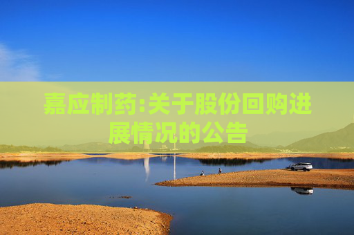嘉应制药:关于股份回购进展情况的公告