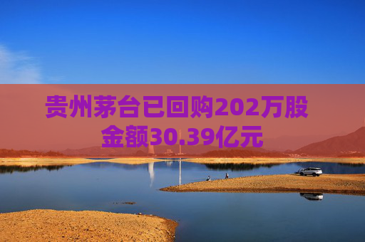 贵州茅台已回购202万股  金额30.39亿元