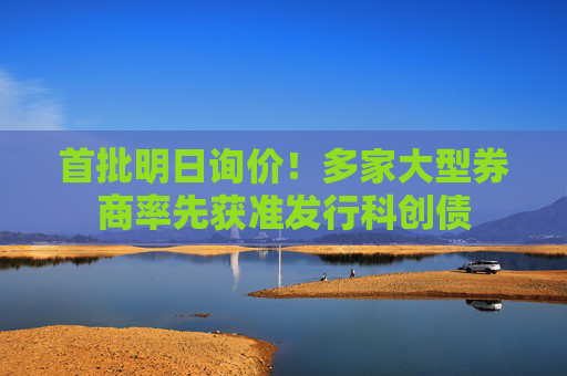 首批明日询价！多家大型券商率先获准发行科创债