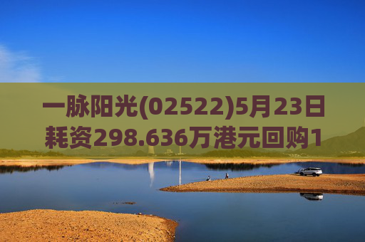 一脉阳光(02522)5月23日耗资298.636万港元回购15.45万股