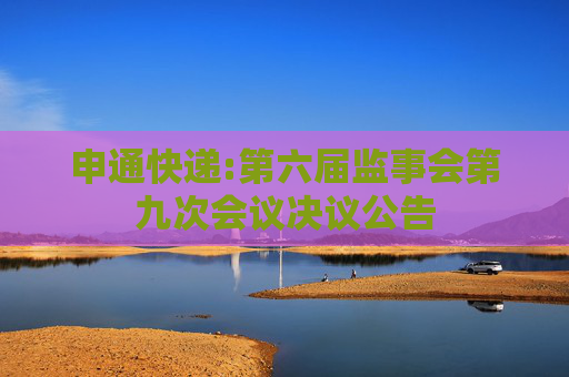 申通快递:第六届监事会第九次会议决议公告