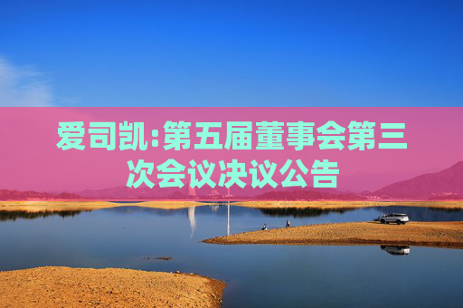 爱司凯:第五届董事会第三次会议决议公告  第1张
