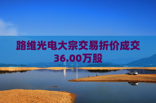 路维光电大宗交易折价成交36.00万股