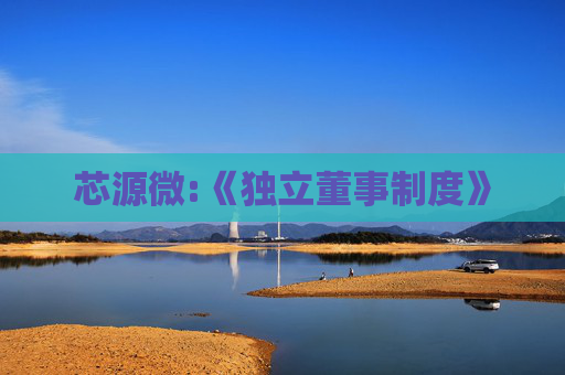 芯源微:《独立董事制度》