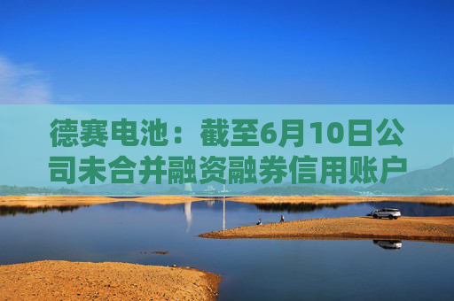 德赛电池：截至6月10日公司未合并融资融券信用账户的股东总户数是63497户