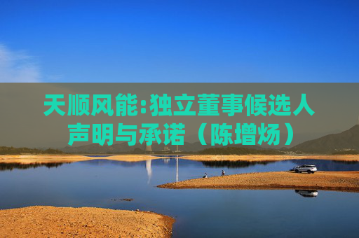 天顺风能:独立董事候选人声明与承诺（陈增炀）