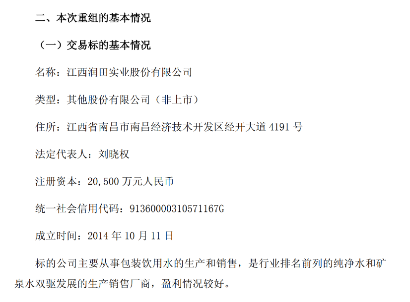 600358突发公告，知名矿泉水公司拟借道上市  第1张