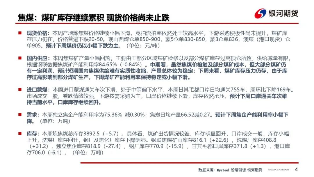 【双焦周报】市场消息扰动增加 谨防盘面冲高回落风险  第7张